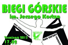 Oficjalny plakat Biegu Górskiego im. Jerzego Kortza